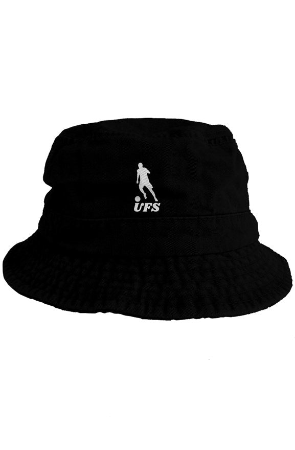 Black bucket white logo