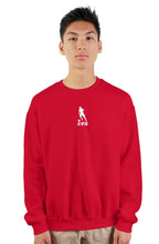 Red heavy crewneck sweatshirt